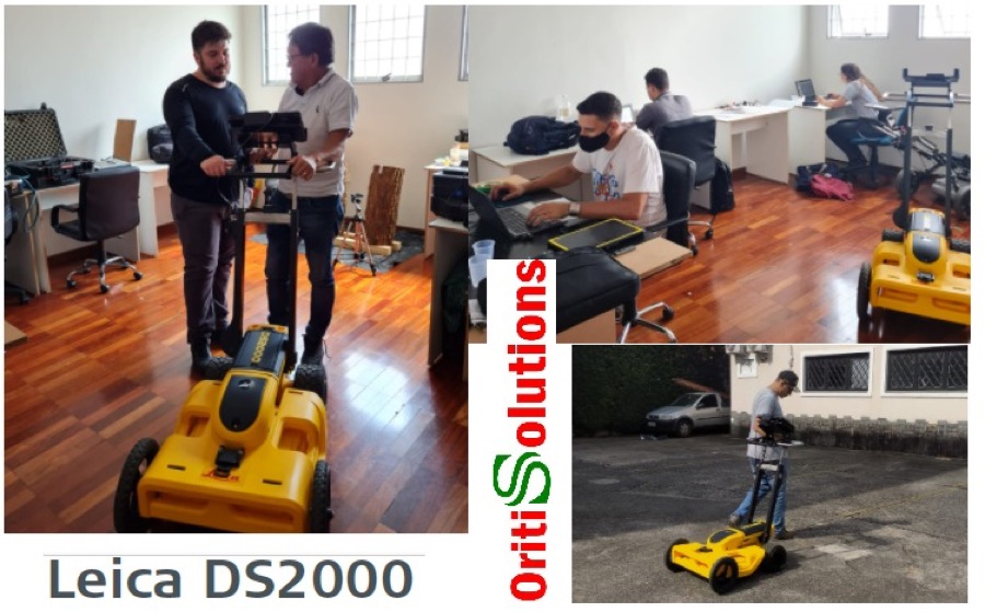 Treinamento prático com o georadar Leica DS2000: operação do equipamento, processamento em computador e aquisição em via urbana