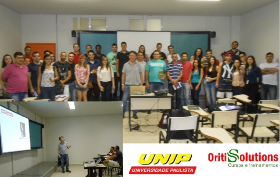 Turma de alunos da UNIP reunida ao final do treinamento em georadar conduzido pela ORITI Solutions